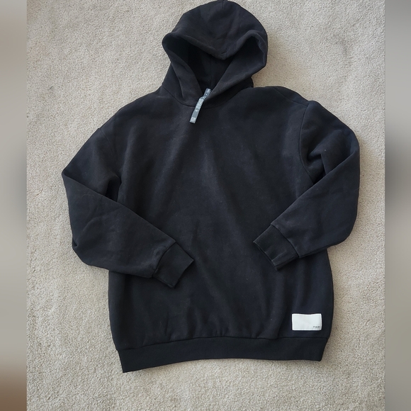 Vuori Tops - Vuori Black Oversized Restore Organic Cotton Hoodie Unisex Medium